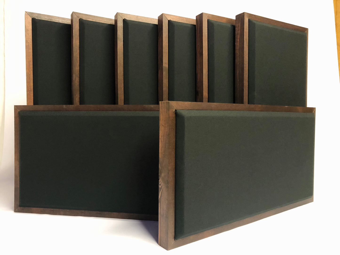 ACOUSTIC PANEL - BLACK & RED MAHOGANY FRAMED