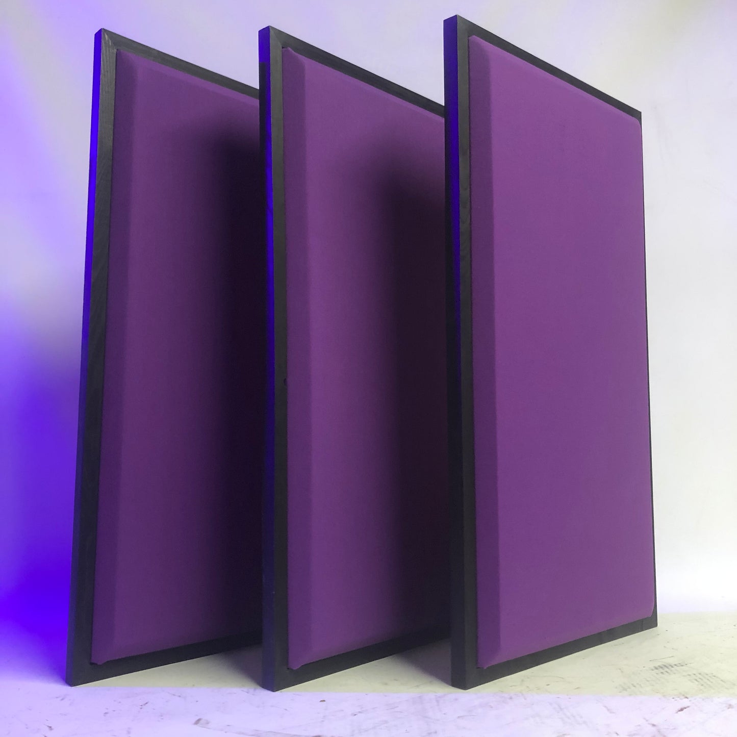 ACOUSTIC PANEL - GRAPE & BLACK WOOD FRAMED