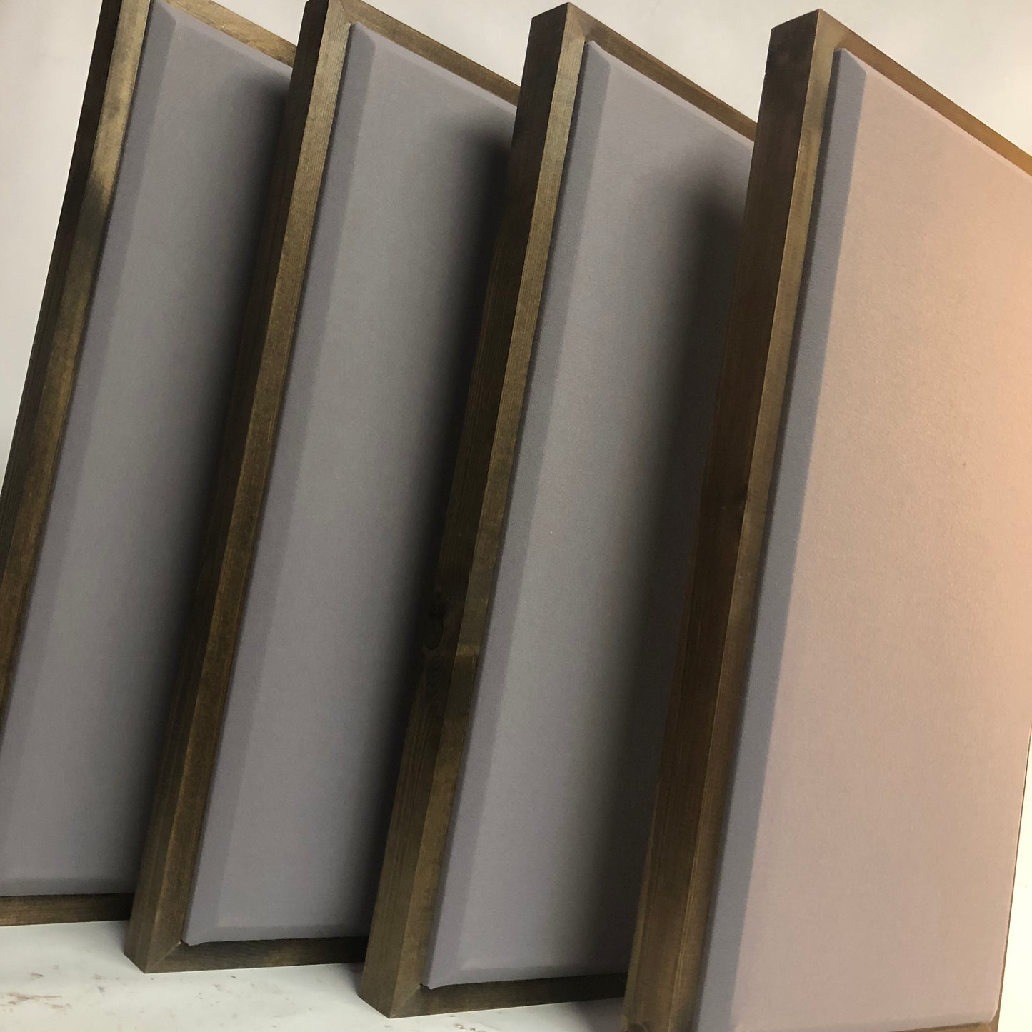 ACOUSTIC PANEL - STEEL GREY & SPECIAL WALNUT FRAMED