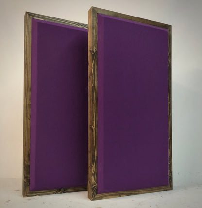 ACOUSTIC PANEL - GRAPE & SPECIAL WALNUT FRAMED