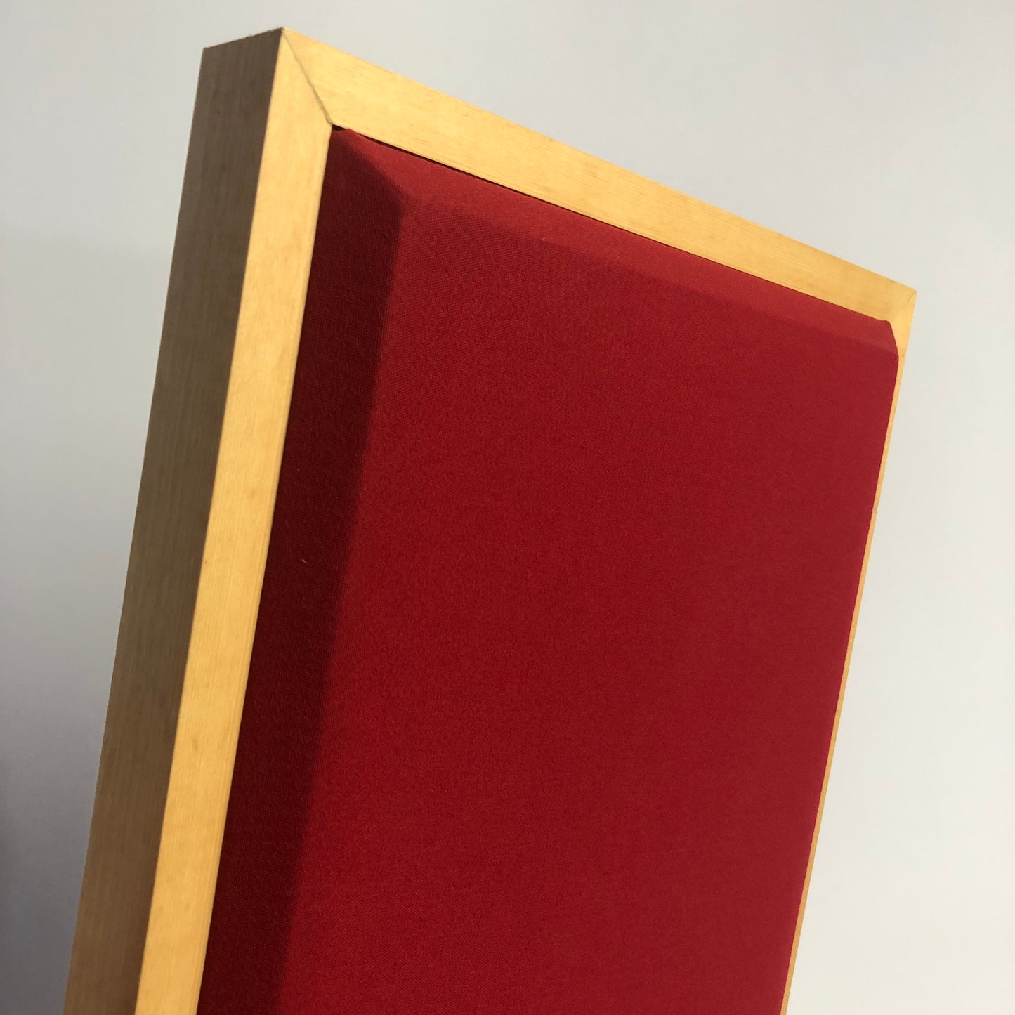 ACOUSTIC PANEL - COOL RED & GOLDEN PECAN FRAMED