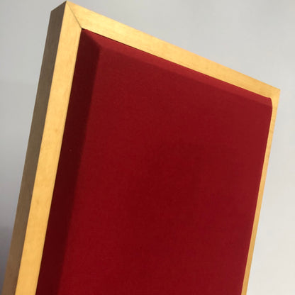 ACOUSTIC PANEL - COOL RED & GOLDEN PECAN FRAMED