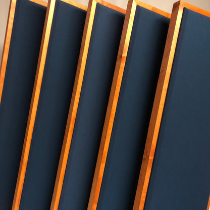 ACOUSTIC PANEL - NAVY BLUE & GUNSTOCK FRAMED