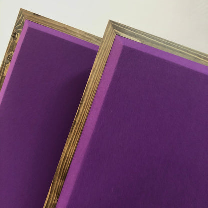 ACOUSTIC PANEL - GRAPE & SPECIAL WALNUT FRAMED