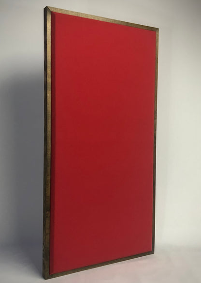 ACOUSTIC PANEL - COOL RED & SPECIAL WALNUT FRAMED