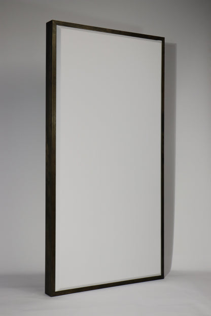 ACOUSTIC PANEL - WHITE & WALNUT FRAMED