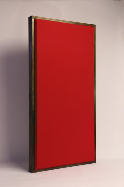 ACOUSTIC PANEL - COOL RED & SPECIAL WALNUT FRAMED