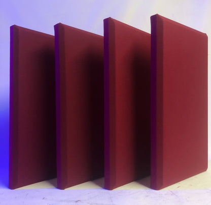 Acoustic Panels (Set of 4) Wine w/ Beveled Edges - 2ftx1ftx1.5in