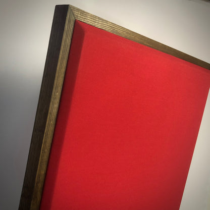 ACOUSTIC PANEL - COOL RED & SPECIAL WALNUT FRAMED