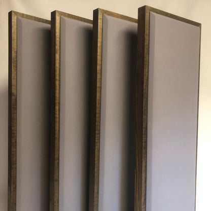 ACOUSTIC PANEL - STEEL GREY & SPECIAL WALNUT FRAMED