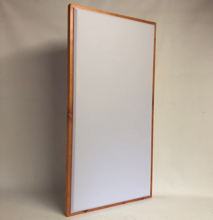 ACOUSTIC PANEL - WHITE & GUNSTOCK FRAMED