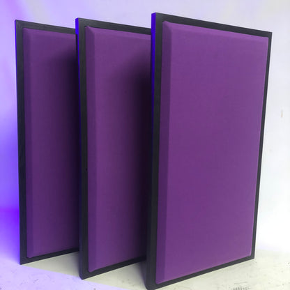 ACOUSTIC PANEL - GRAPE & BLACK WOOD FRAMED