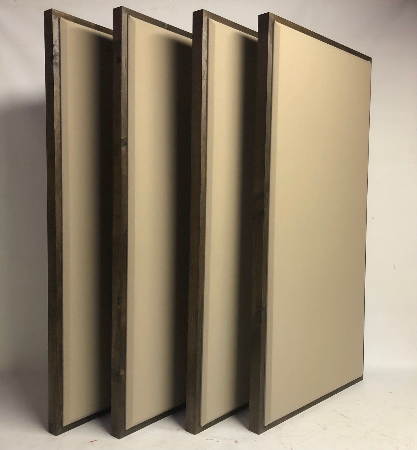 ACOUSTIC PANEL - KHAKI & SPECIAL WALNUT FRAMED