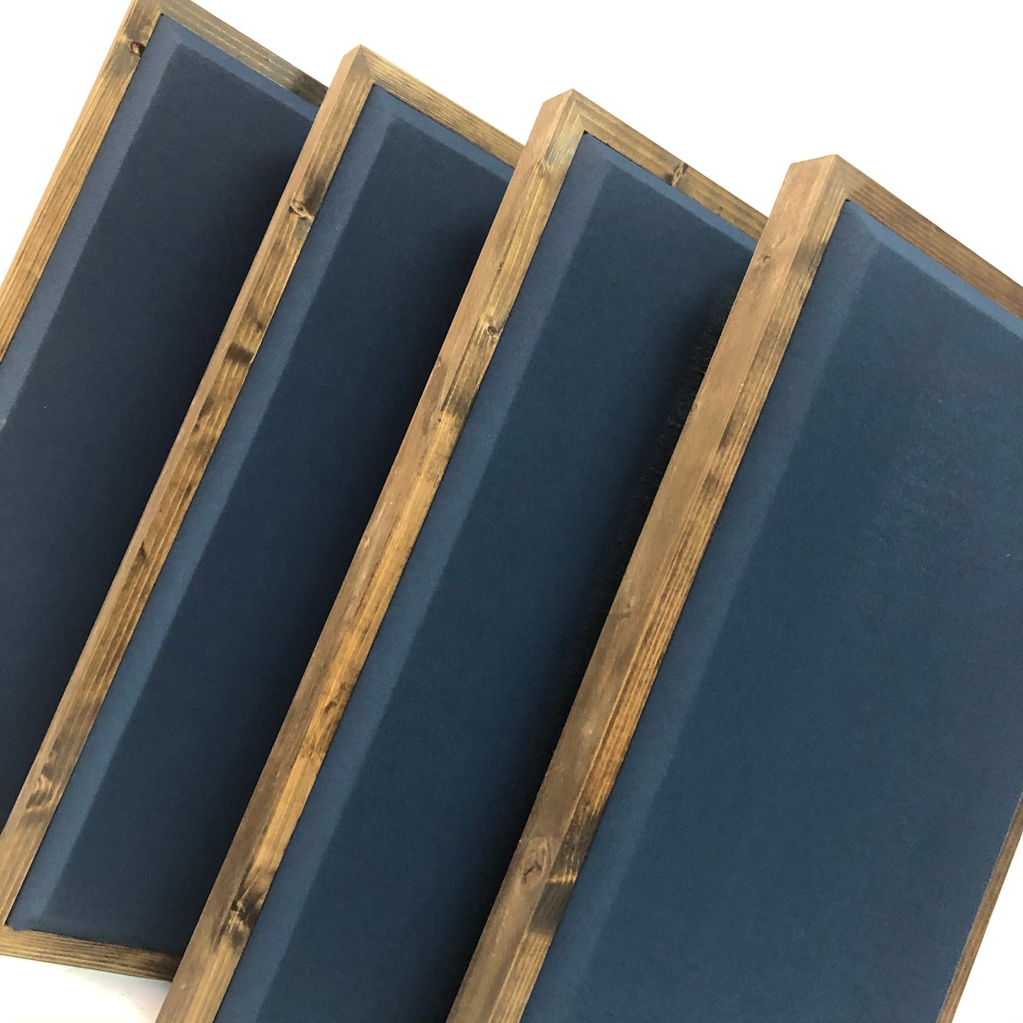 ACOUSTIC PANEL - NAVY BLUE & SPECIAL WALNUT FRAMED