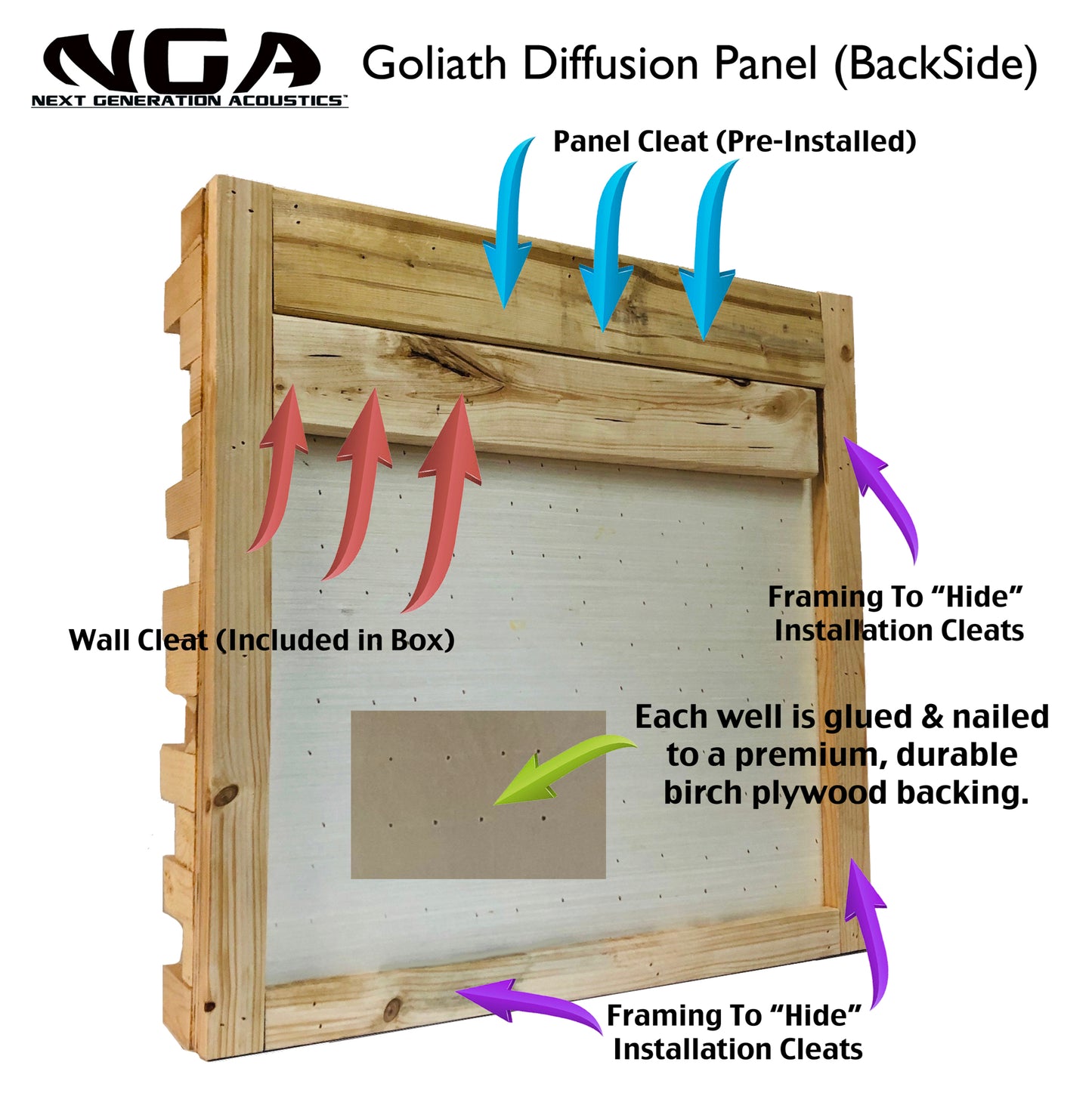 GOLIATH DIFFUSER - RED MAHOGANY - (2FTx2FT)