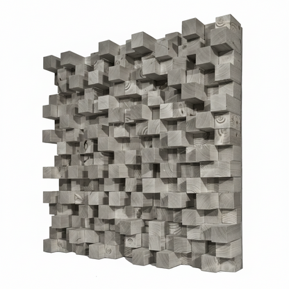 SONIC DIFFUSER PANEL- Classic Grey Finish (2ft x 2ft) Acoustic Skyline Diffuser